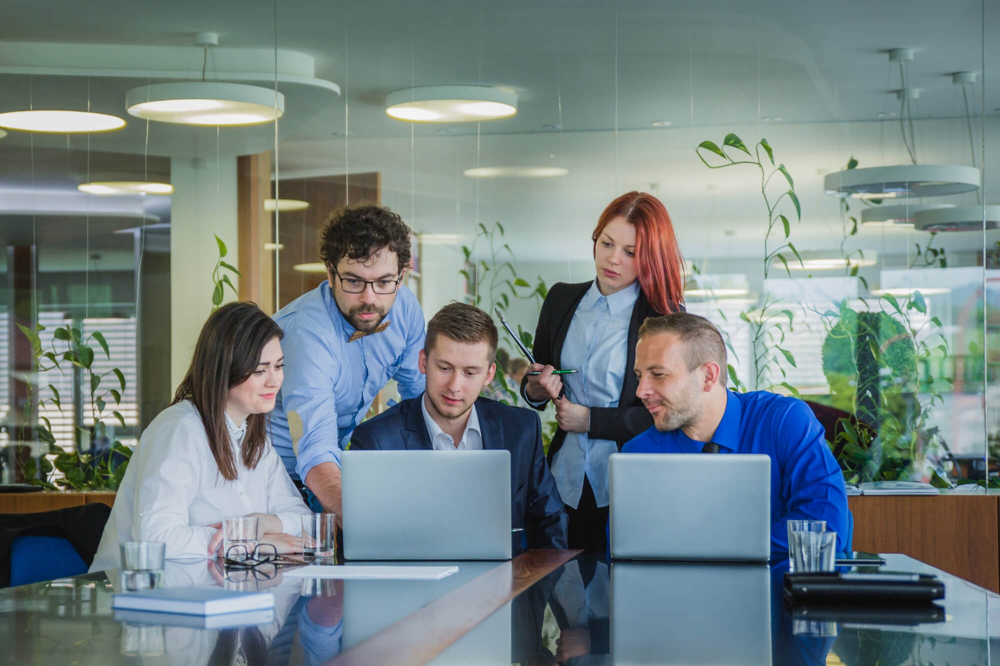 Group meeting of employees
